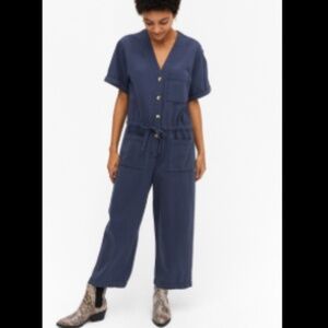 Monki Organic Cotton Denim Boilersuit